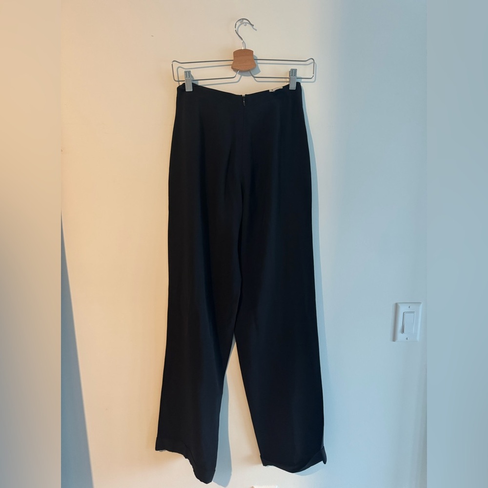 Emporio Armani Black Wide Leg Pants - Picture 4 of 6